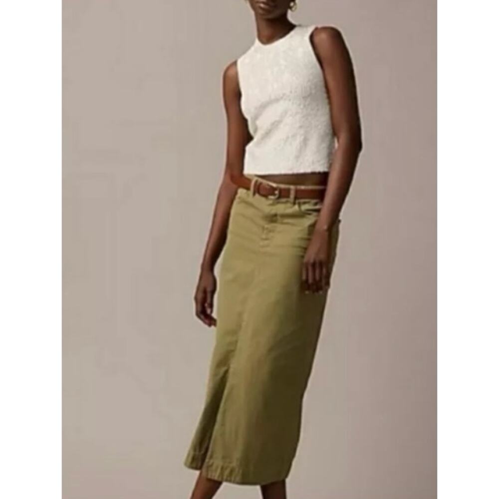 J. CREW COLLECTION Cream Sequin Cropped Sleeveless Blouse Tank Top Size S NWT - Picture 9 of 9